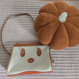 VTG Dooney And Bourke Two-Tone Leather Shoulder Bag